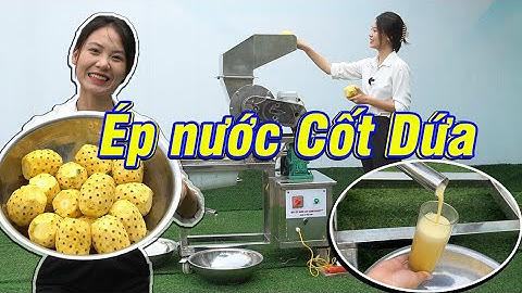 Thử Thách Ép Nước Cốt Dứa Nguyên Trái Với Máy Xay Ép Nước Cốt Bình Quân