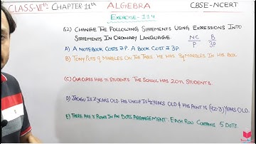 Q2) Ex 11.4 Class 6 Maths Chapter 11 Algebra| Maths Class 6 CBSE NCERT Apni ClassRoom By Deepak