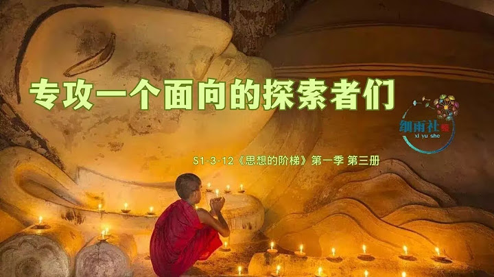 S1-3-12 他真的能开悟吗？他怎么回答中阴考试的问题？ 专攻一个面向的探索者 #细雨问答 《思想的阶梯》第一季 第三册 《知道vs问道》