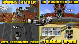 ATTACK ON TITAN ADDON !! BECOME A MINECRAFT PE TRAIL RECONNAISSANCE TROOPS !! screenshot 5