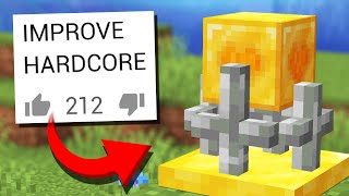 Adding NEW Updates to Minecraft HARDCORE Mode (Comments to Crafting)