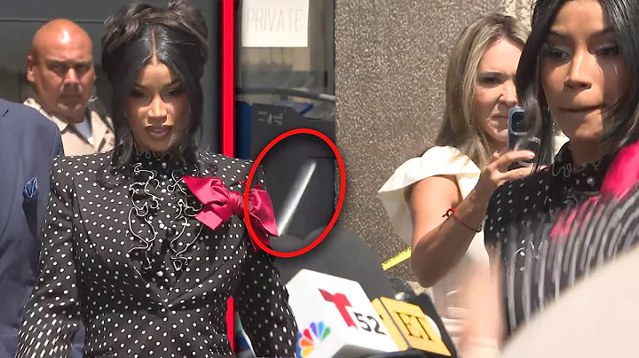 Cardi B Throws Marker at Reporter Outside Court During Assault Trial