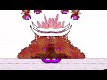 Hickory Dickory Dock Red Mammoth | Mirror & Tile Array Effects Remix | Nursery Rhyme Animation