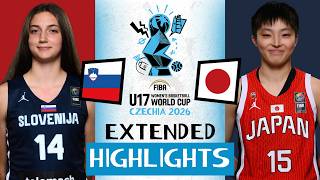 Slovenia 🇸🇮 vs Japan 🇯🇵 | GROUP PHASE EXTENDED HIGHLIGHTS | #FIBAU17 Women's World Cup