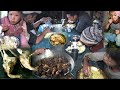 Cooking Chicken curry || A family in the Jungle + Life With Nature ( Family ) together in Dinner