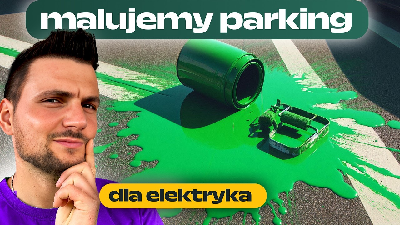 Malowanie miejsc parkingowych- oznakowanie poziome czyli malowanie lini Lakma- Dromal DOMINIK MALUJE