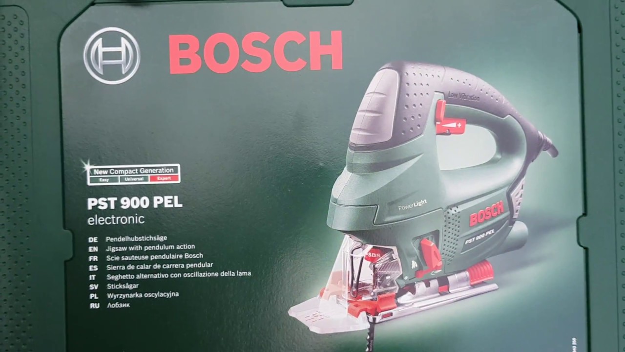 Распаковка Электролобзик Bosch PST 900 PEL из Rozetka.com.ua 