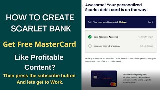How To Create Scarlet Bank।। Usa Bank || Premium Financial