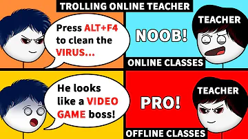 When a Gamer Trolls his Online Teacher