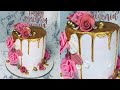 Gold Drip Birthday Cake | Pastel Con Goteo Dorado | Birthday Cake Idea