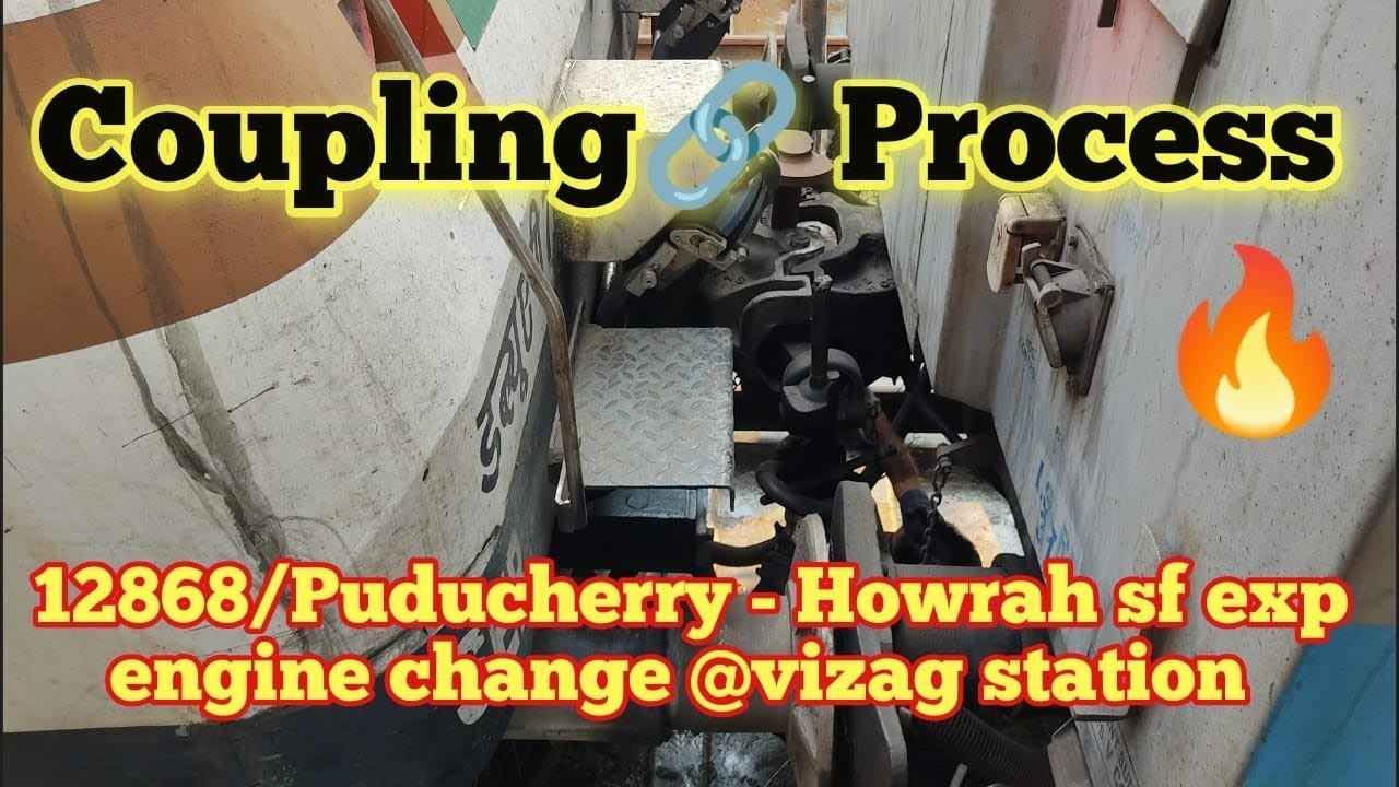 Train Coupling at Visakhapatnam Station - Most Dangerous job for train Workers 