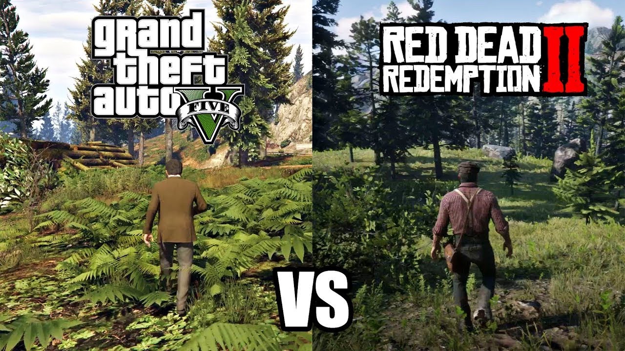 GTA V vs RDR2 COMPARISON || RK GAMING VIDEO || - YouTube