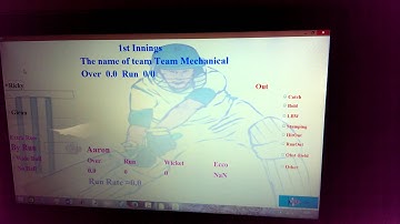 Cricket Scoring Program