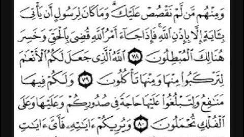 سورة غافر [ من الآية 67 إلى 85 ] بصوت الشيخ سعد الغامدي