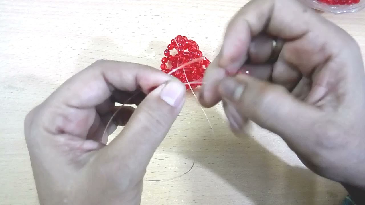 পুতির তৈরি স্ট্রবেরি ঝাড় || Strawberry bush made of puti || Beaded House Khulna