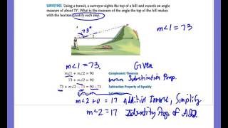 Proving Angle Relationships Notes