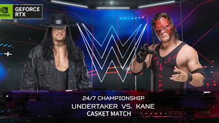 Undertaker Vs Kane  casket match wwe 2k24