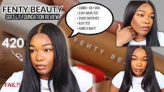 Fenty Beauty Soft Lit Foundation Review and 8 HR Wear Test (Oily Combo Skin + Humid Climate)