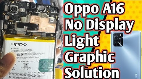Oppo A16 Display Light solution |Oppo A16 No Display Problem |Oppo a16 Display Change #oppo #mobile
