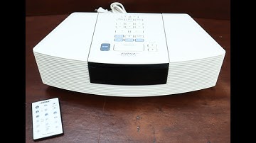White Bose Wave Radio CD Player With the REMOTE Model: AWRC-1P Tested See Video