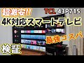 一番安い4K対応スマートテレビを買ってみた！2021年版 コスパやば過ぎる TCL 43P715