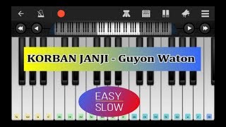 perfect piano korban janji - guyon waton - tutorial piano easy slow lagu korban janji