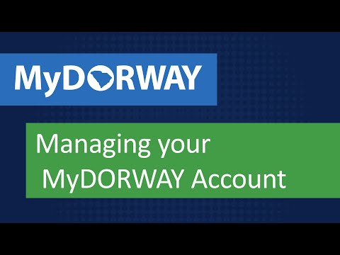 Managing Your MyDORWAY Account