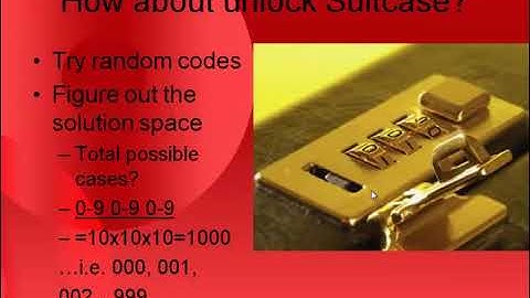 Problem Solving and Solution space