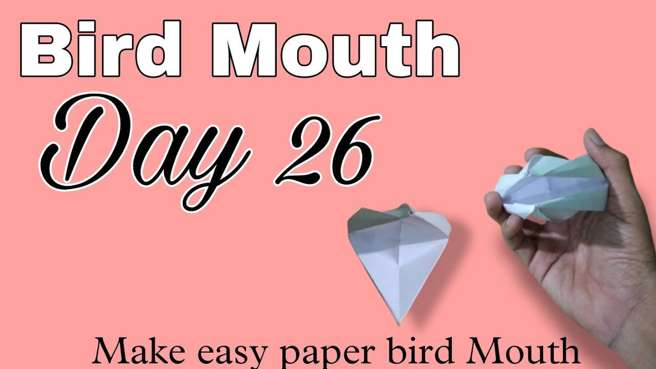how to make Bird mouth , easy and unique paper craft 