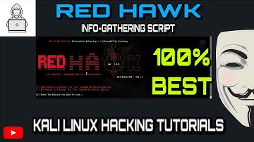 RED-HAWK Framework (The Best Info-Gathering Tool) in KALI LINUX