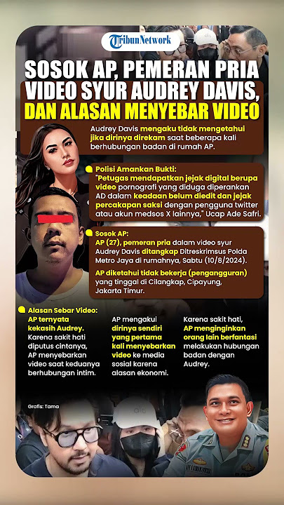 Sosok AP, Pemeran Pria Video Syur Audrey Davis dan Alasan Menyebar Video
