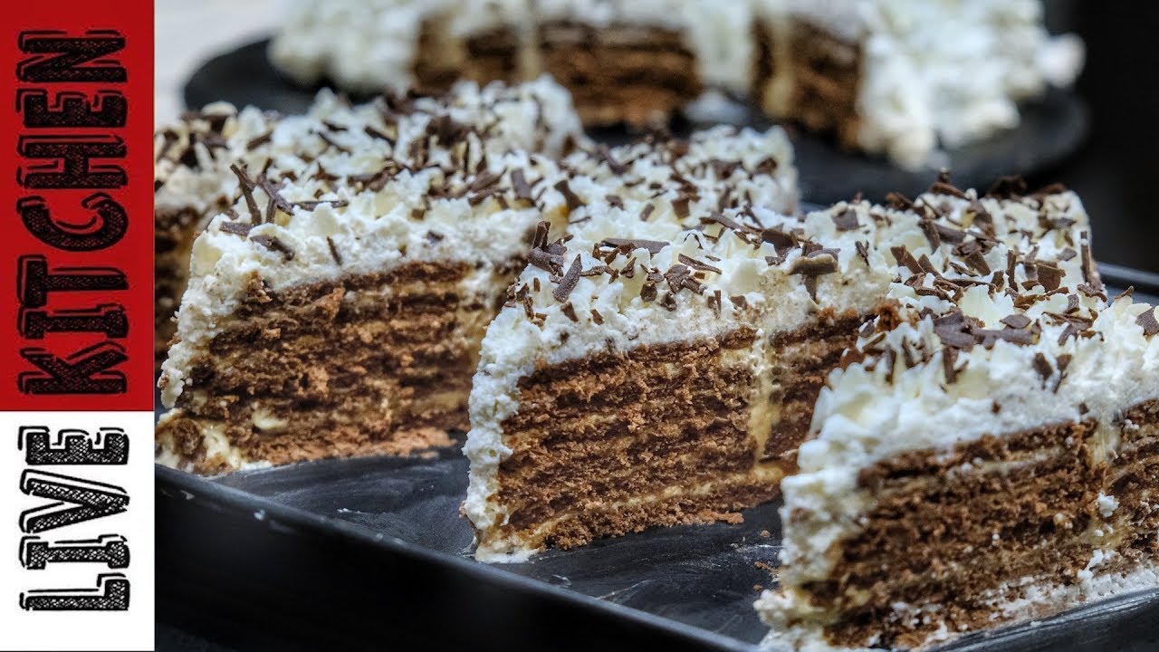 ⁣Εύκολος Κορμός ψυγείου σαν Τούρτα (Γλυκό CHOCOTORTA  -  Easy CHOCOTORTA Cake no bake