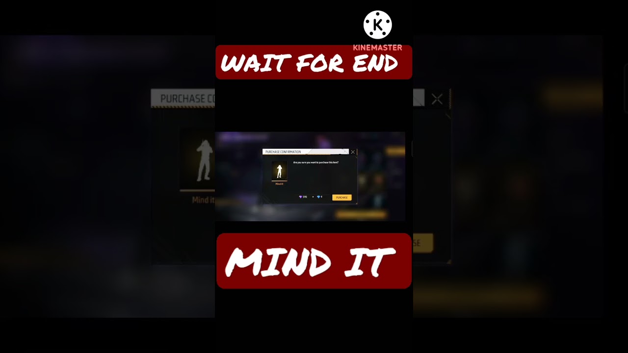 Free Fire mind it emote😀😀😀😀