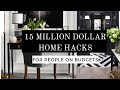 MILLION DOLLAR HOME HACKS for PEOPLE ON A BUDGET | Interior Design Course