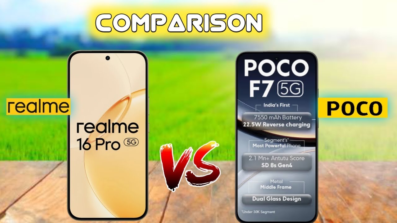 Realme 16 Pro vs POCO F7 : Specs, Performance & Camera Battle❓😱
