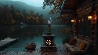 🌧️ Tranquil Nightfall: Ambience Rain in Lakeside for Deep Relaxation