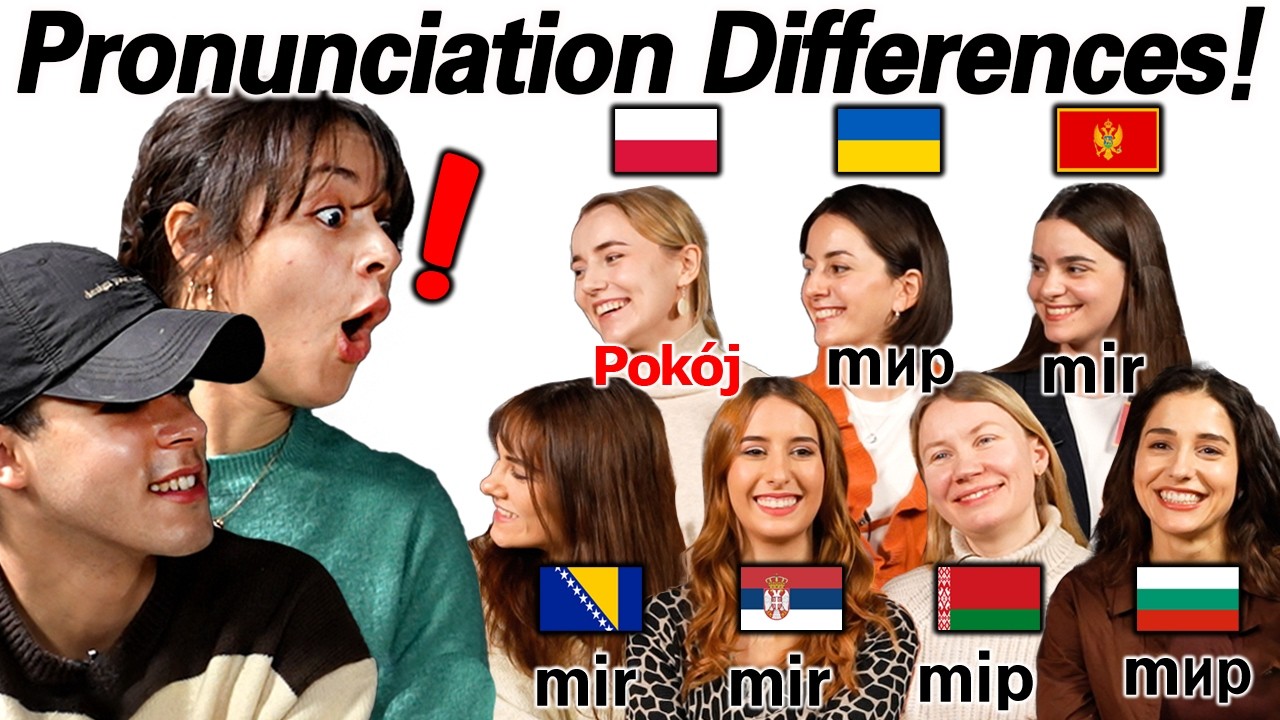 Word Differences Between 7 Slavic Countries! l Does Polish Sound Different From Others?
