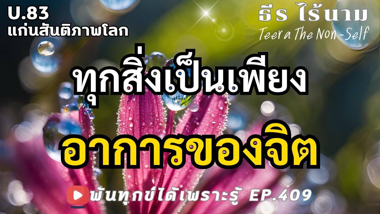 EP.409 (U83) ทุกสิ่งเป็นเพียงอาการของจิต ธรรมสากลพ้นทุกข์ By ธีร ไร้นาม 22-02-68