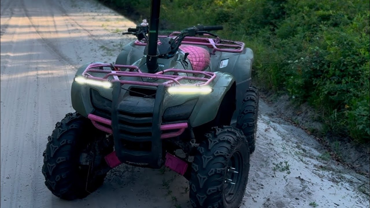 Шноркель установлен на Honda Rancher 420!!!!/ Шноркель сделан своими руками.