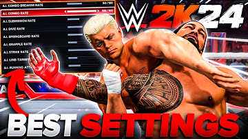 How To Make WWE 2K24 More Realistic!! | WWE 2K24 Custom Difficulty Sliders (Ver.3)
