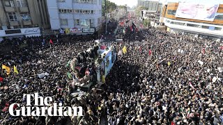 Footage Shows Packed Crowds During Suleimani Burial Procession