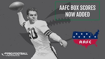 AAFC Box Score data added to Pro Football Reference