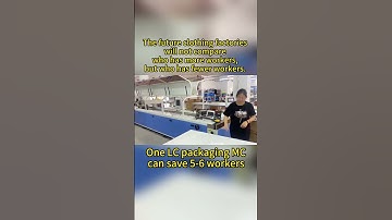 Automatic Clothes Packing Machine | T-shirt #auto #pack #clothing #shirts #machine  #smart #factory