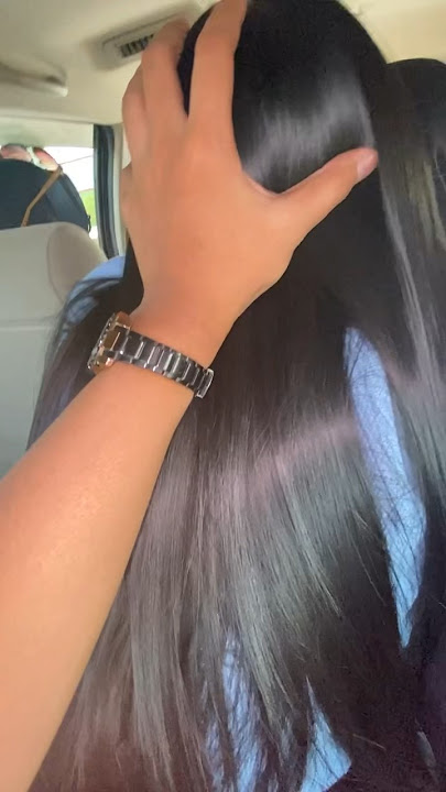 Rapunzel hair play in the car 💦