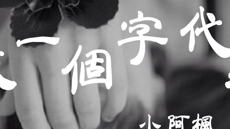 找一個字代替 -小阿楓 - 『超高无损音質』【動態歌詞Lyrics】