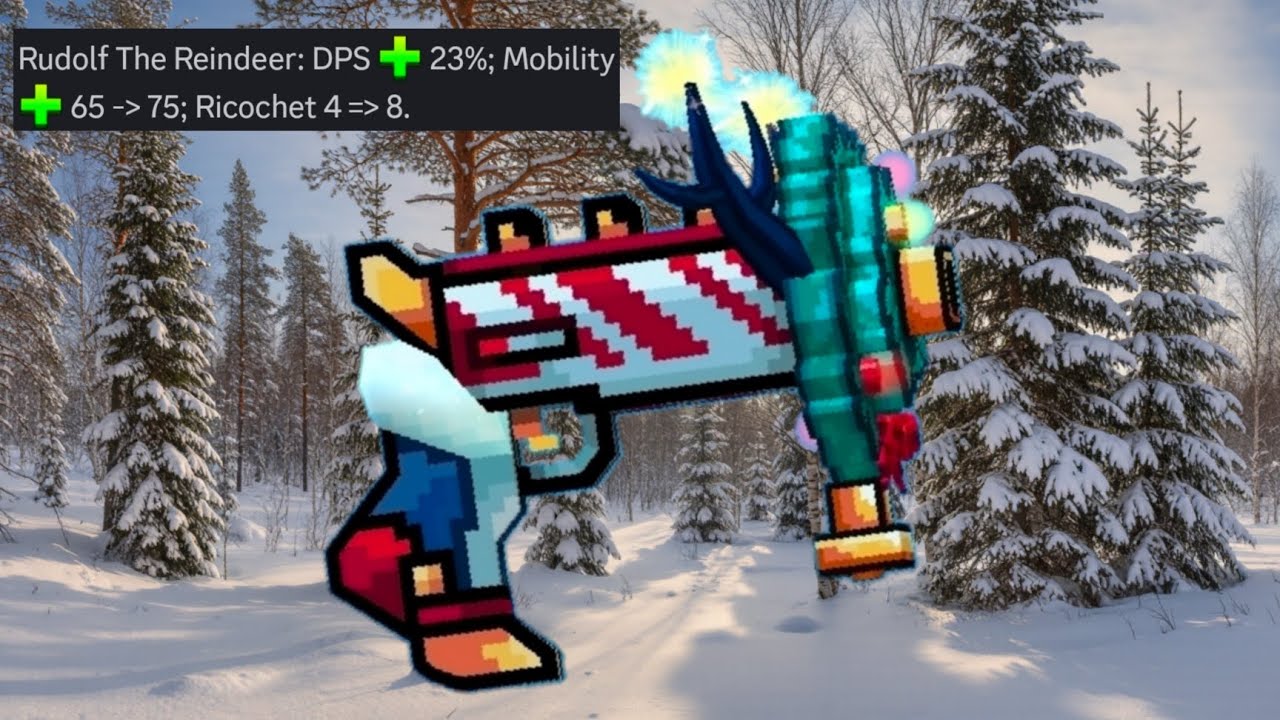 Pixel Gun 3D - Rudolf The Reindeer Buff Gameplay - YouTube