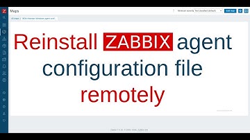 Reinstall Zabbix agent conf file on Windows remotely