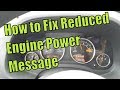 P2101 Reduced Engine Power Message  "Heres What to Do"