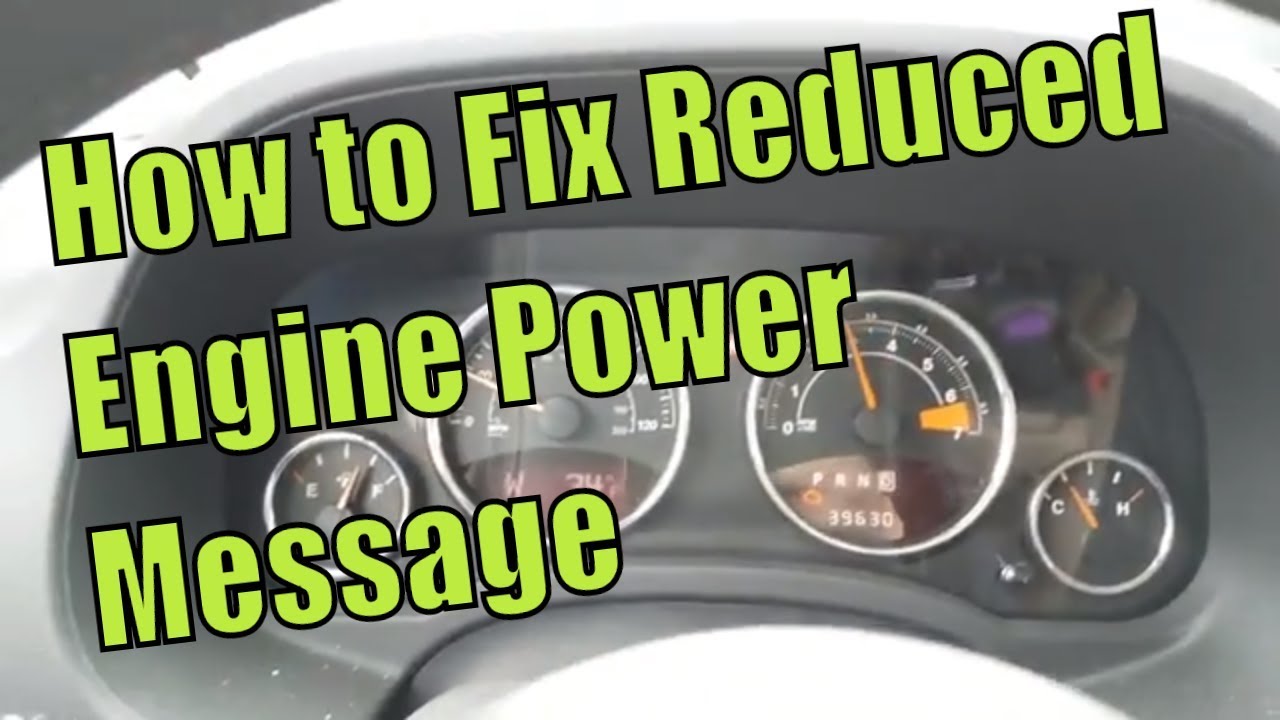 2005 Chevy Colorado Reduced Power Check Engine Light On