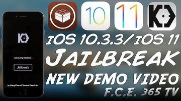 NEW iOS 10.3.2 / iOS 11 JAILBREAK (KEENLAB) DEMO VIDEO By Liang Chen